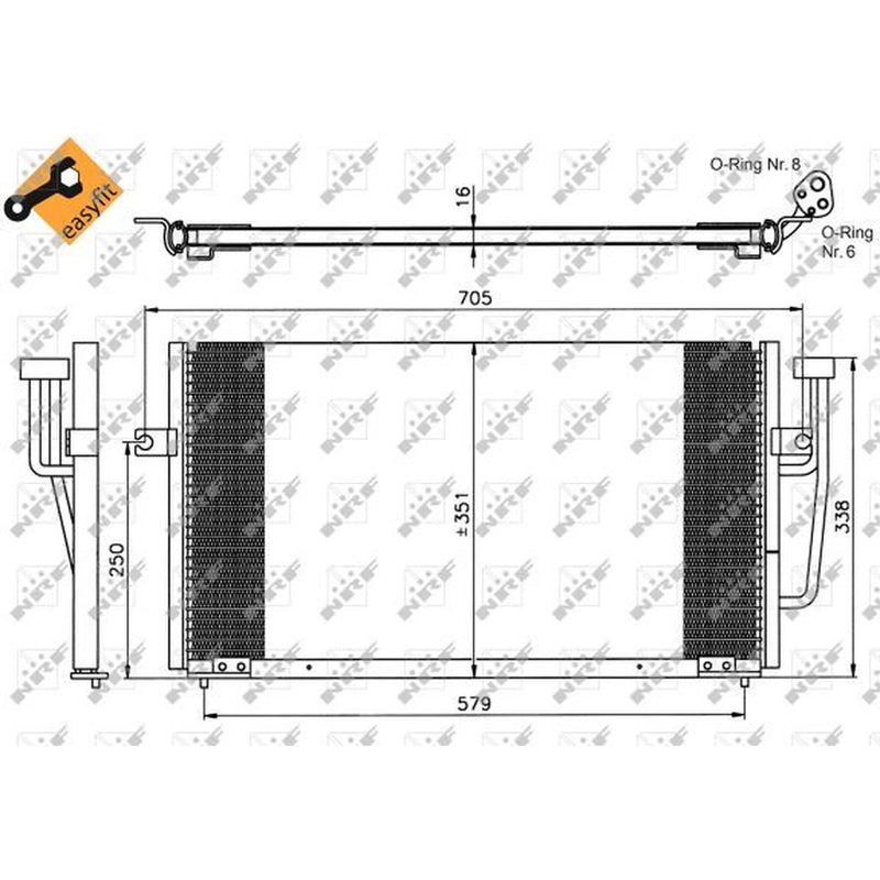 NRF Air Conditioning Condenser 35234