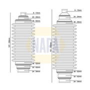 NAPA Steering Bellow Kit Front NCB3005