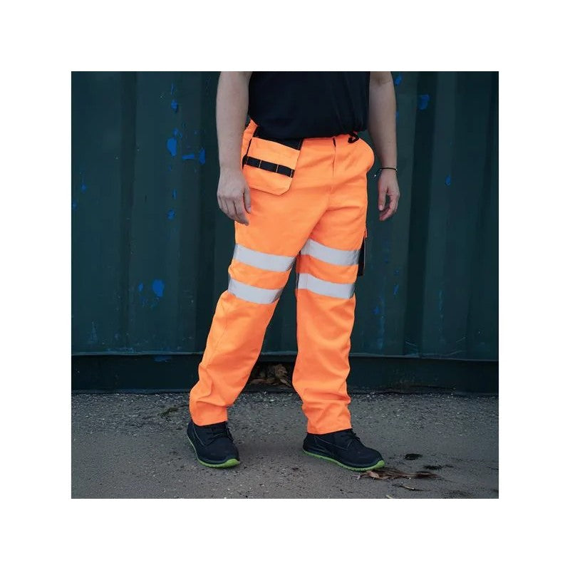 Scan Hi-Vis Holster Trouser Orange - W37-38in - SCAHVHTXLO