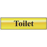 Scan Toilet - Polished Brass Effect 200 x 50mm - 6051