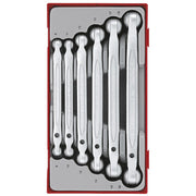 Teng Tools Double Flex Wrench Set TT1 6 Pieces CrV