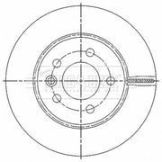 Borg & Beck 2 x Vented Front Brake Discs BBD6185S