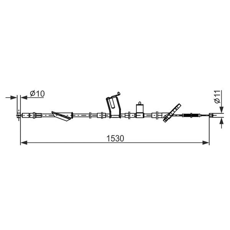Bosch Handbrake Cable Rear 1 987 482 919