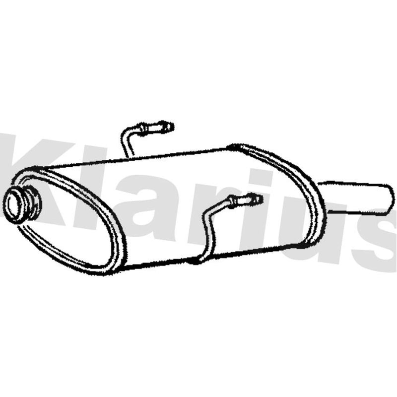 Klarius Box With Tail Pipe Rear PG678B