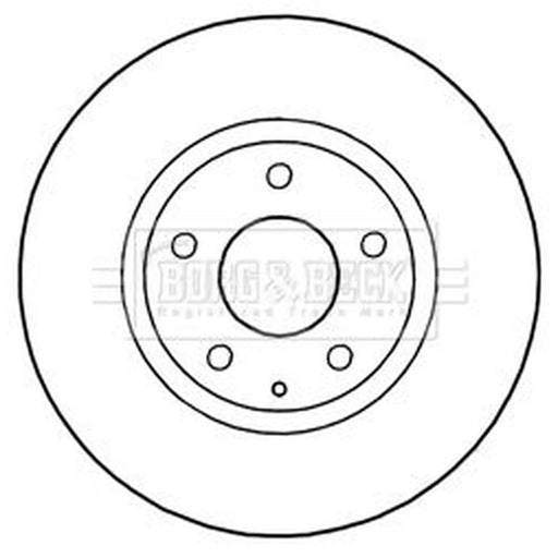 Borg & Beck 2 x Vented Front Brake Discs BBD5302
