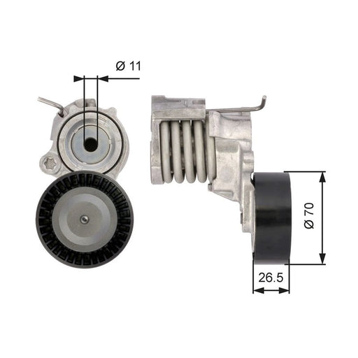 Gates Auxiliary Belt Tensioner T39115