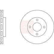 Apec 2 x Vented Front Brake Discs DSK2955