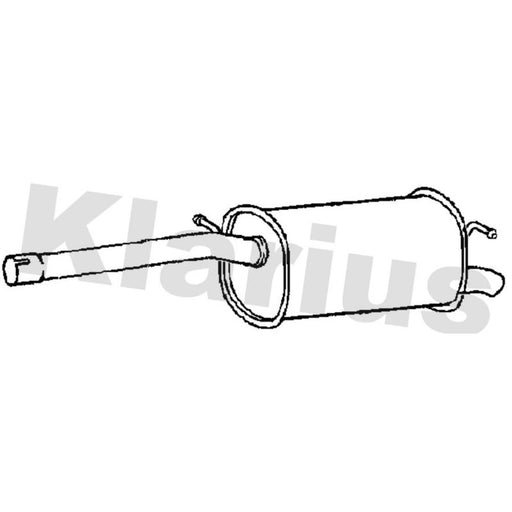 Klarius Box With Tail Pipe Rear VW893X