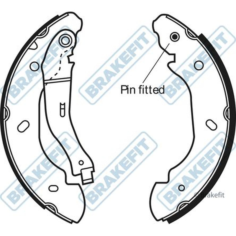 Apec Brake Shoe Set Axle Kit BSH1028