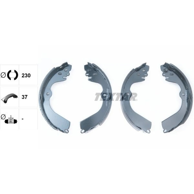 Textar Brake Shoe Set Axle Kit 91078400