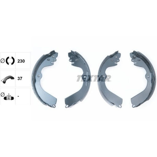 Textar Brake Shoe Set Axle Kit 91078400