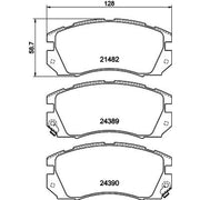 Mintex Front Brake Pad Set MDB1688