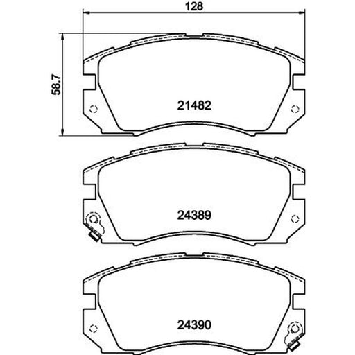 Mintex Front Brake Pad Set MDB1688