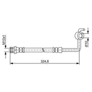 Bosch Brake Hydraulic Hose Line Rear Left 1 987 481 971