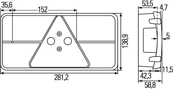 Hella 2VB 341 032-121 Tail Light Assembly