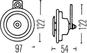 Hella 3AL 006 958-827 Signal Horn