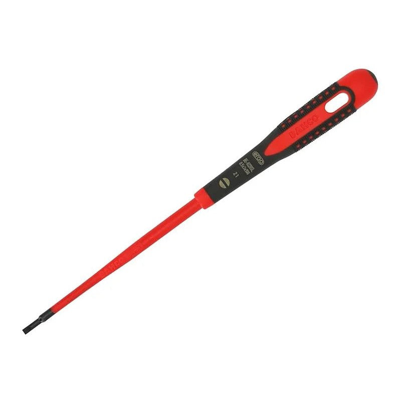 Bahco ERGO™ Slim VDE Insulated Slotted Screwdriver 3.0 x 100mm - BE-8220SL