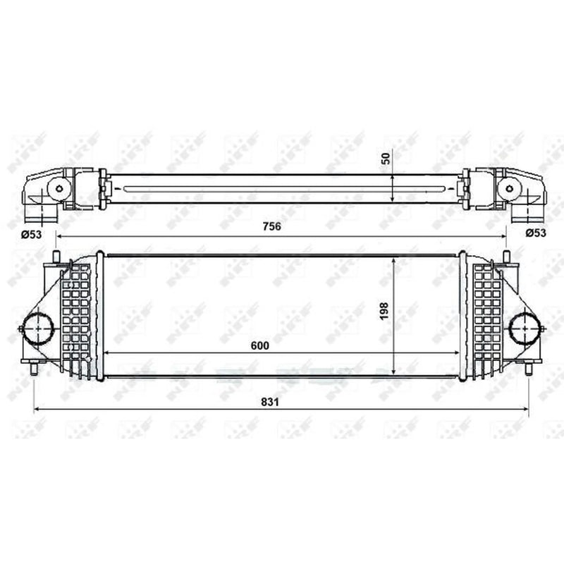 NRF Intercooler (Charge Air Cooler) 30393