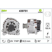 Valeo Car Alternator 12V 439751