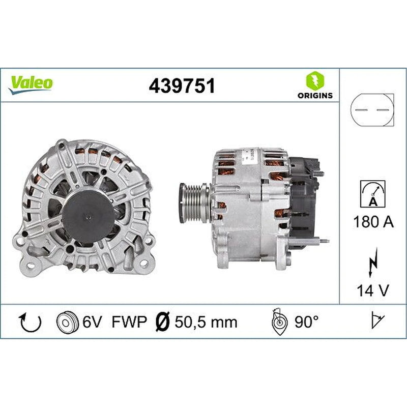 Valeo Car Alternator 12V 439751