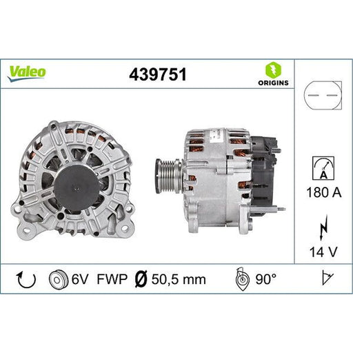 Valeo Car Alternator 12V 439751