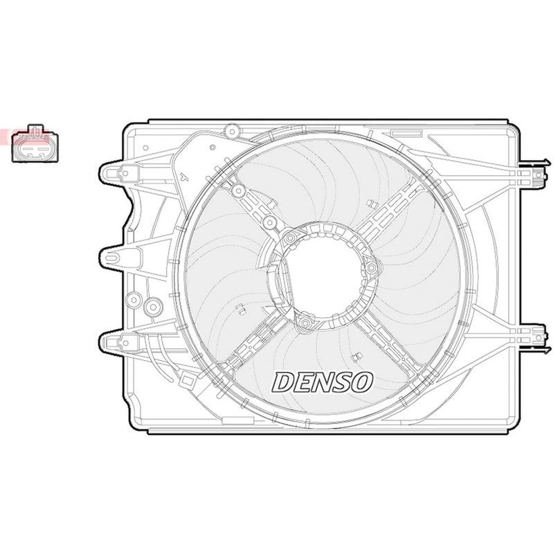 Denso Engine Cooling Fan DER09059