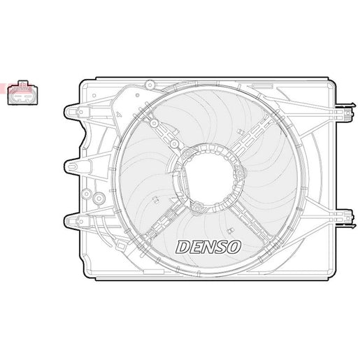 Denso Engine Cooling Fan DER09059