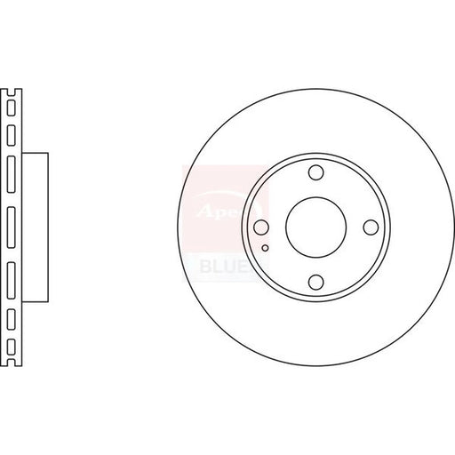 Apec 2 x Vented Front Brake Discs SDK6909