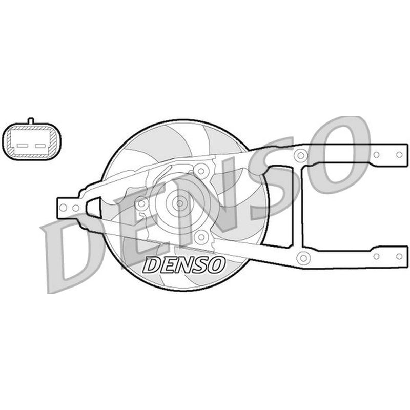 Denso Engine Cooling Fan DER09055