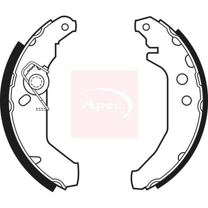 Apec Brake Shoe Set Axle Kit SHU465
