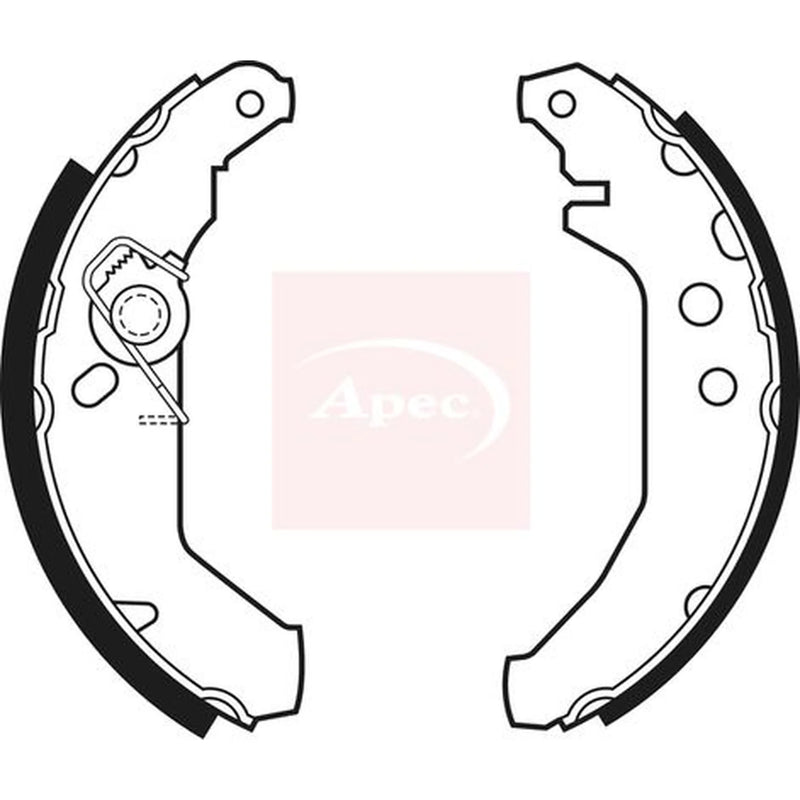 Apec Brake Shoe Set Axle Kit SHU465