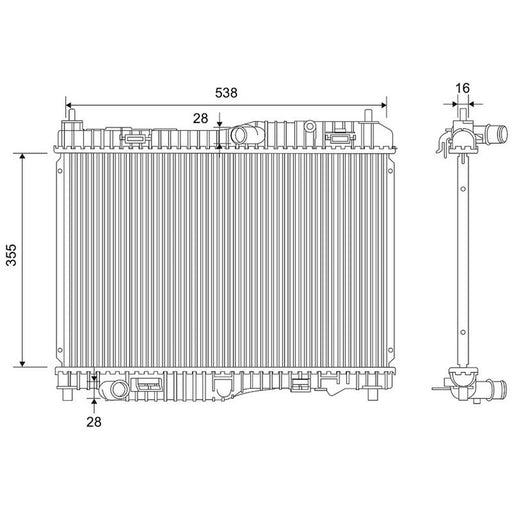 Valeo Engine Radiator 701798