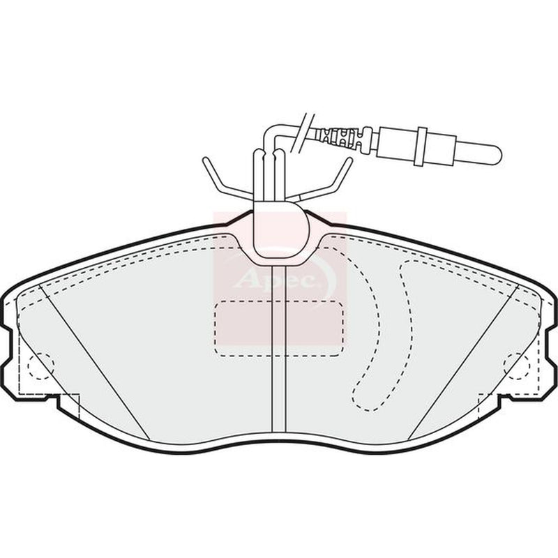 Apec Front Brake Pad Set PAD1168