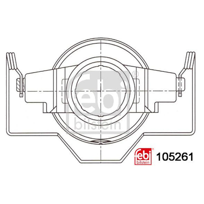 Febi Clutch Release Bearing ID OD 105261