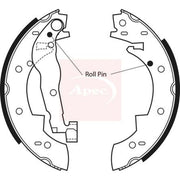 Apec Brake Shoe Set Axle Kit SHU370
