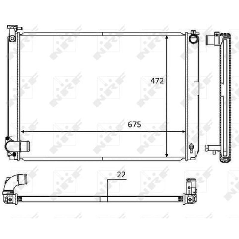NRF Engine Radiator 58604