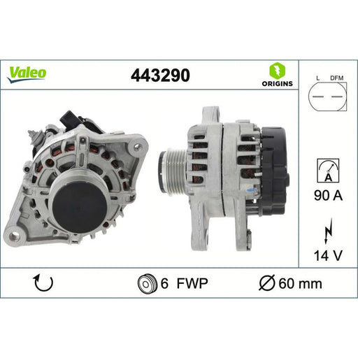 Valeo Car Alternator 12V 443290