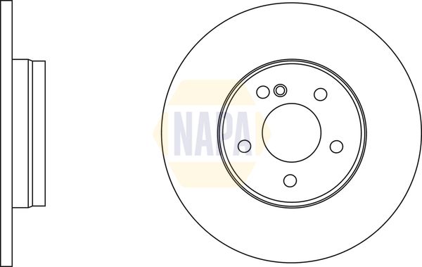 NAPA Front Vented & Rear Vented Brake Discs & Pads fits MERCEDES-BENZ