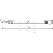 Apec Brake Hydraulic Hose Line Rear Right HOS4016