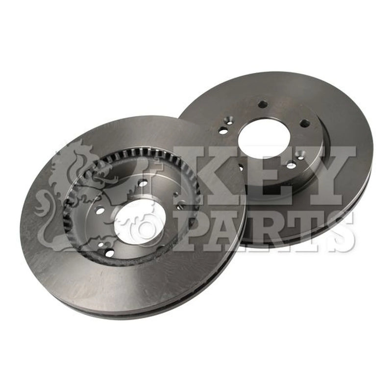 Key Parts 2 x Vented Front Brake Discs KBD4495