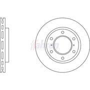 Fahren 2 x Vented Front Brake Discs FBD6122