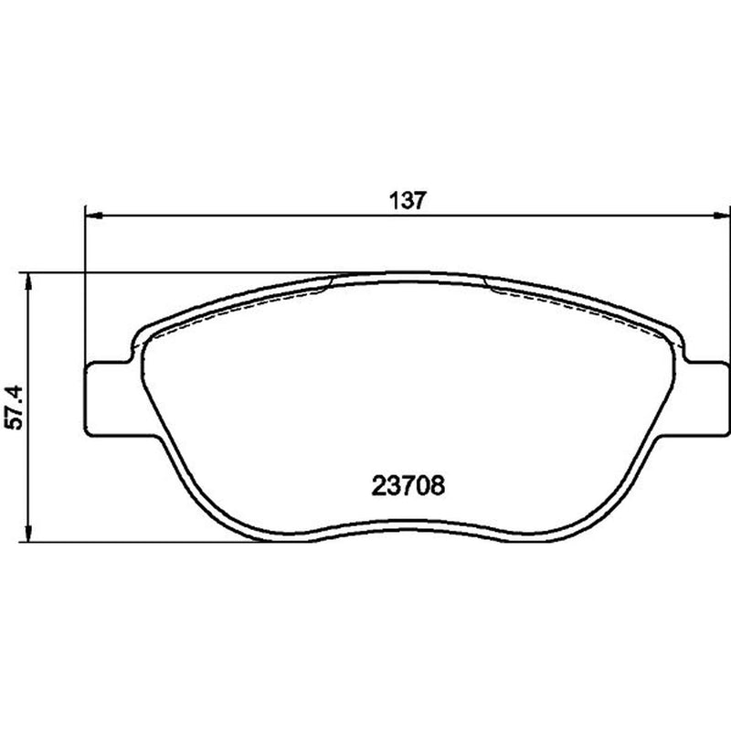 DON Front Brake Pad Set PCP1350