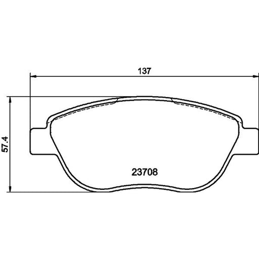 Mintex Front Brake Pad Set MDB2663