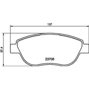 DON Front Brake Pad Set PCP1350