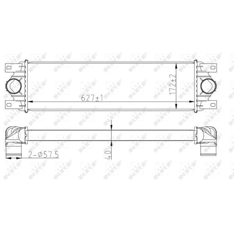 NRF Intercooler (Charge Air Cooler) 30874