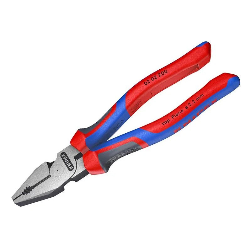 KNIPEX 02 02 200 High Leverage Combination Pliers Comfort Handles 200mm