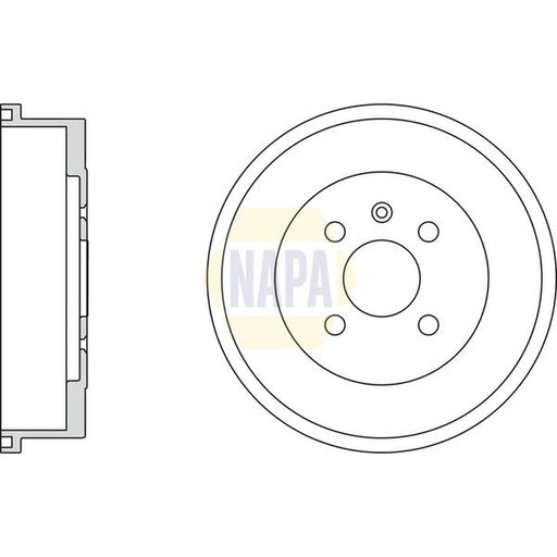 NAPA Brake Drum Assembly Rear NDR1025