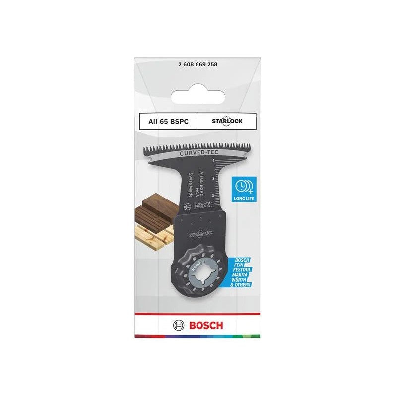 Bosch Powertool Accessories AII 65 BSPC Plunge Cut Curved Blade 65mm