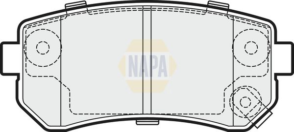 NAPA Front Vented & Rear Vented Brake Discs & Pads fits KIA