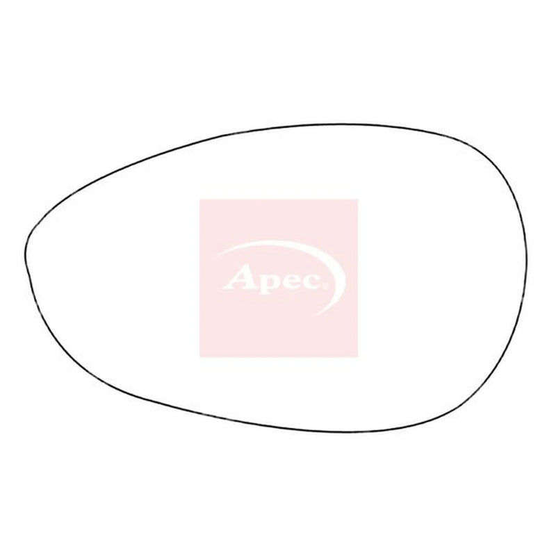 Apec Exterior Wing Mirror Glass Left AMS2221